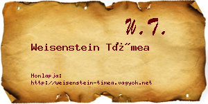 Weisenstein Tímea névjegykártya